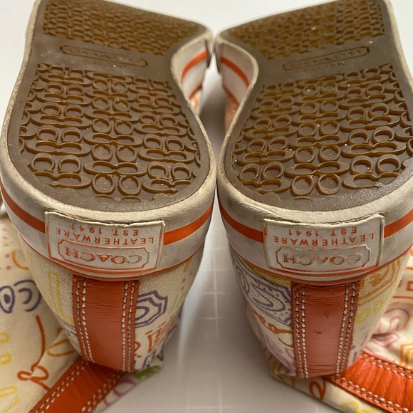 Coach womens all-over graffiti print hi-top/fold over, Bonney sneakers size 6B - Picture 8 of 12